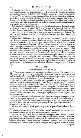 Cap. XX. De Avibus circa aquas degentibus