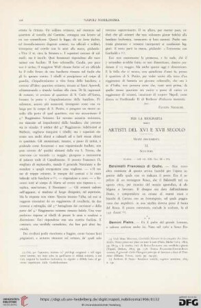 15: Per la biografia degli artisti del XVI e XVII secolo[1]