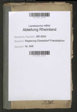Das Archiv der ehemaligen klevischen Landstände und die Privatkasse der Klevischen Ritterschaft Bd. 2