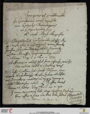 Emblemata, Abschriften