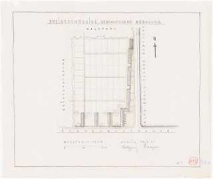 Reihenhäuser: Grundriss 1:1000