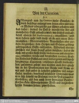 II. Von der Curation