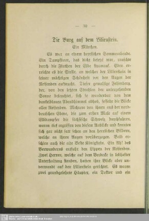 Die Burg auf dem Lilienstein