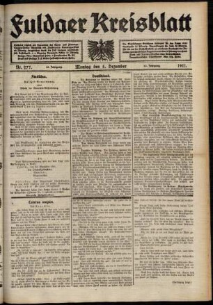 Ausgabe vom Montag, den 04. Dezember 1911.