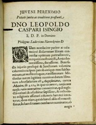 Dno Leopoldo Caspari Isingio