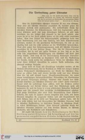 Die Verbreitung guter Literatur, [1]