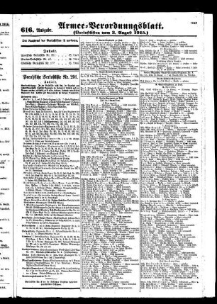 616. Ausgabe. Dienstag, 3. August 1915