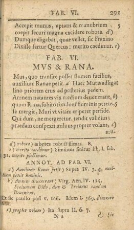 Fab. VI. Mvs & Rana