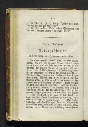 Fünfter Abschnitt. Naturgeschichte.
