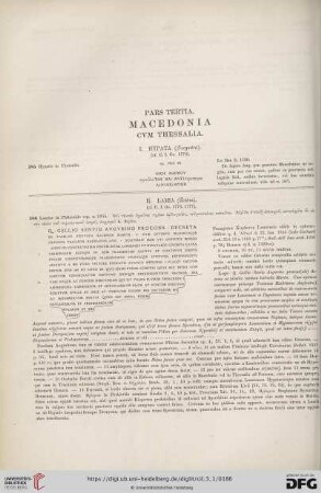 Pars tertia: Macedonia