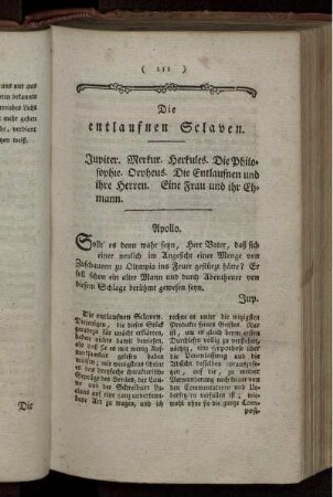 Die entlaufnen Sclaven