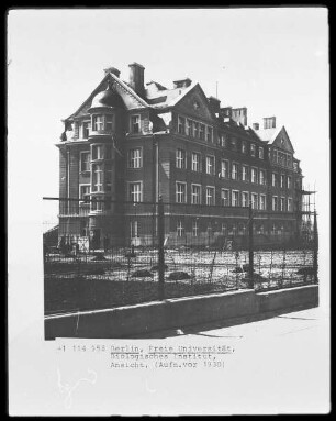 Freie Universität, Biologisches Institut