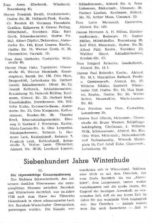 Siebenhundert Jahre Winterhude