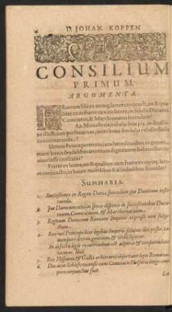 Consilium Primum
