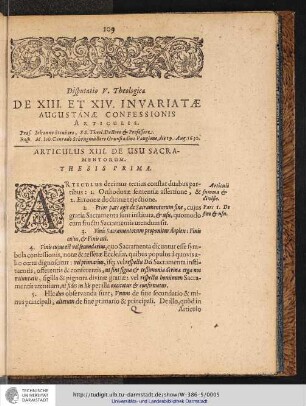 ARTICULUS XIII. DE USU SACRAMENTORUM.
