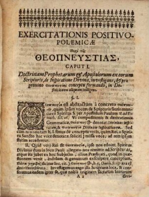 Peri Tēs Theopneustias, Sive De Inspiratione Divina, quatenus ex Scripturis Sacris definiri potest & vindicari debet, Exercitatio PositivoPolemica ... Praeside Joh. Michaele Langio ... publicae syntheologuntōn disquisitioni, in Ordine, ut loquimur, Circulari Die 10. Ianuarii Anno MDCC. proposita ab Andrea Degmaiero, Augustano