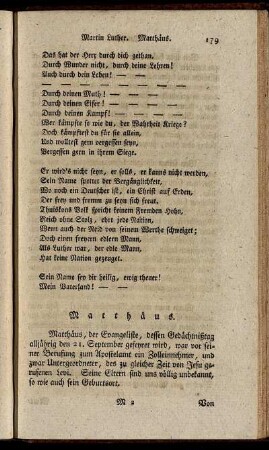 Matthäus. - Paulus.