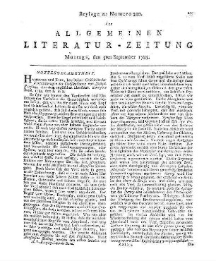 Priestley, J.: Geschichte der Verfälschungen des Christenthums. Bd. 2. A. d. Engl. übers. [v. J. C. R. Eckermann]. Hamburg, Kiel: Bohn 1785