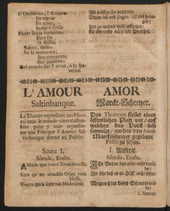 L'Amour Saltinbanque = Amor Marckt-Schreyer