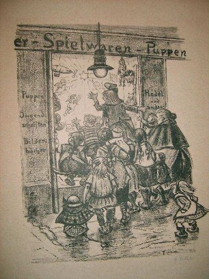 Vor dem Weihnachtsladen (B)