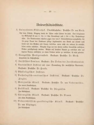 18-21, Universitätsinstitute
