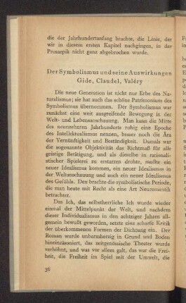 Der Symbolismus und seine Auswirkungen Gide, Claudel, Valéry