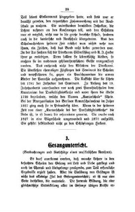 Gesangunterricht