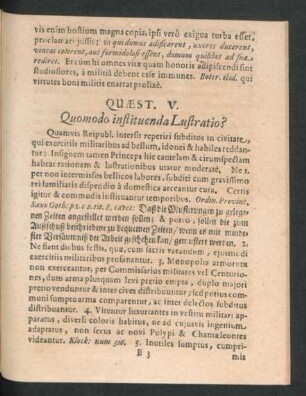 Quaest. V. Quomodo instituenda Lustratio?