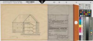 Münster (Münster) Luftschutzbunker Lotharingerstraße Schnitt (1959) 1983 1 : 100 29,5 x 58 Zeichnung Finanzbauamt Münster Hochbauamt Münster