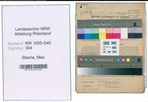 Entnazifizierung Max Stache , geb. 01.04.1890 (Justizsekretaer)