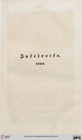 Inselreise 1836