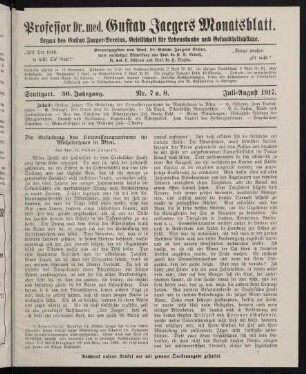 41-53, Nr. 7 u. 8. Juli-August 1917.