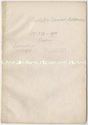 Patentschrift einer Getreideernte-Vorrichtung, Patent-Nr. 643.079