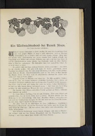 Ein Weihnachtsabend bei Henrik Ibsen