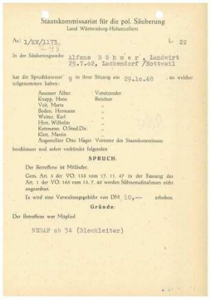 Böhmer, Alfons