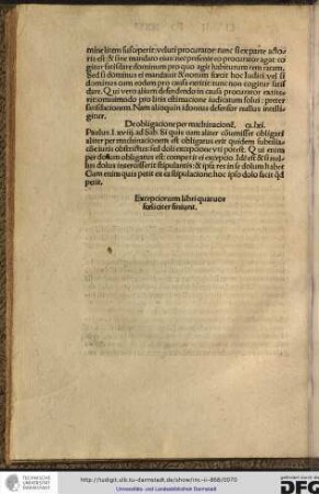 Exceptionum libri quatuor foeliciter finiunt.