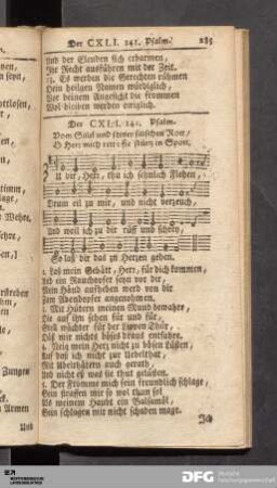 Der CXLI. 141. Psalm bis Der CL. 150. Psalm