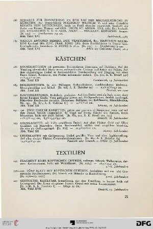 Kästchen (Nr. 188-194)