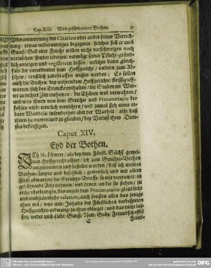 Caput XIV. Eyd der Bothen