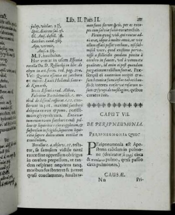 Caput VII. De Peripneumonia.