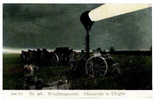 Serie Nr. 22/5 Nr. 165: Beleuchtungsmittel: Scheinwerfer in Tätigkeit