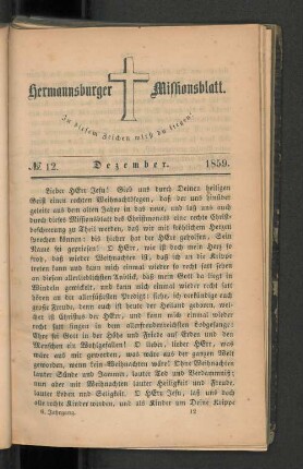 No. 12. Dezember. 1859.