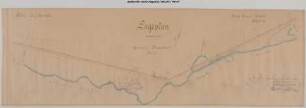 Streckenband Blatt 18, Gemarkung Ruppichteroth km 21,1 - 22,4, leichter Wasserschaden