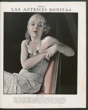 Las actrices bonitas : Anita Page