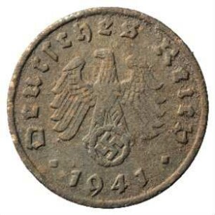 Fundmünze, 1 Reichspfennig, 1941