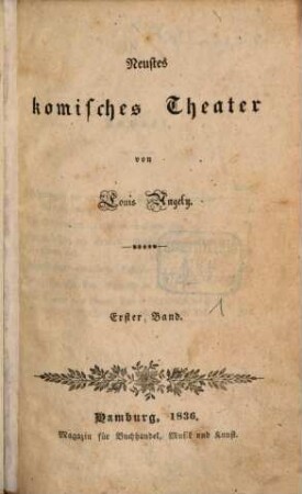 Neuestes komisches Theater, 1