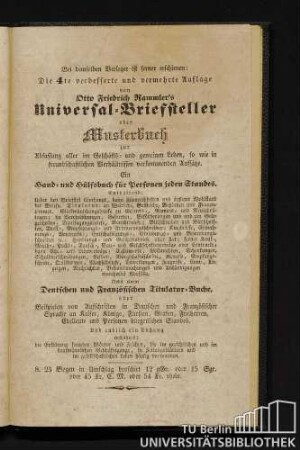 Bei demselben Verleger ist ferner erschienen: