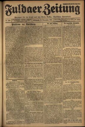Ausgabe vom Mittwoch, den 23. Dezember 1925.