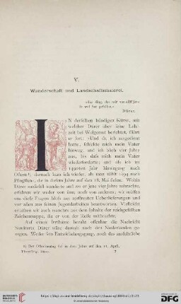 Wanderschaft und Landschaftsmalerei