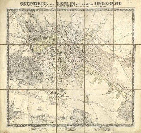 Grundriss von Berlin mit nächster Umgegend